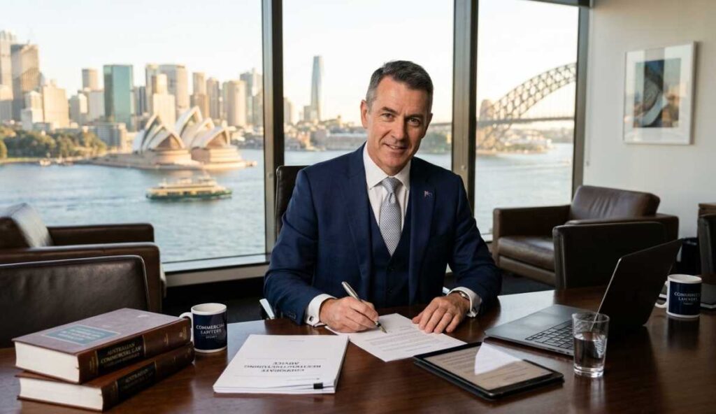 Commercial Lawyer working