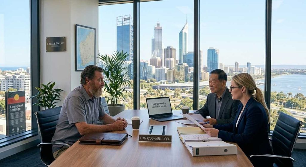 A Perth legal advisor discussing non-compete clause enforceability factors with an employee.
